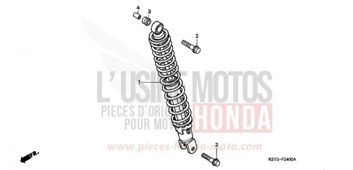 COUSSIN ARRIERE FES125Y de 2000